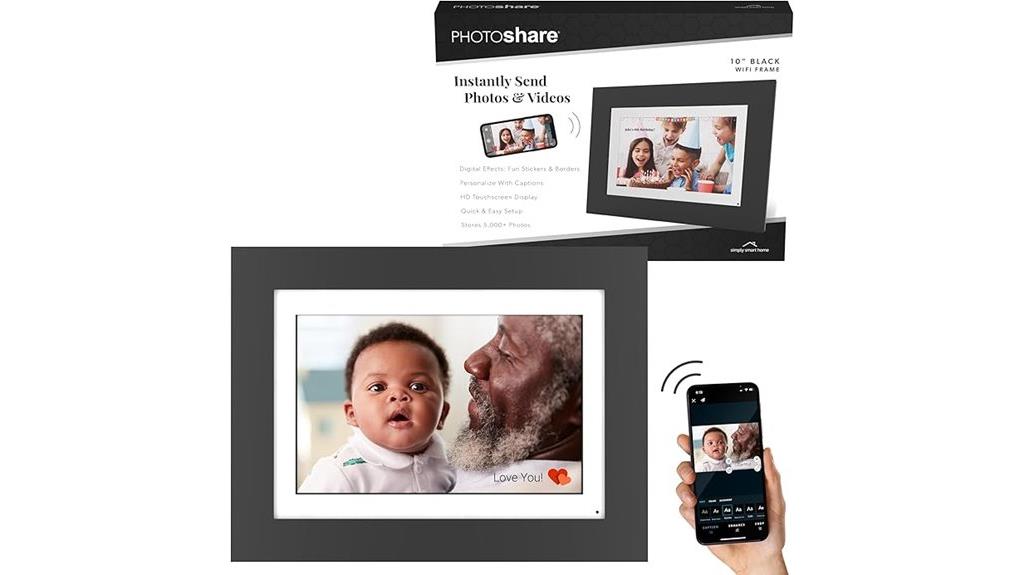 smart 10 inch wifi frame