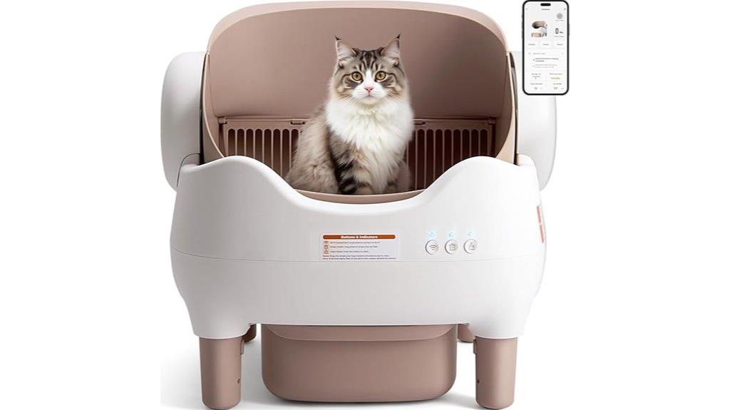 smart app controlled litter box