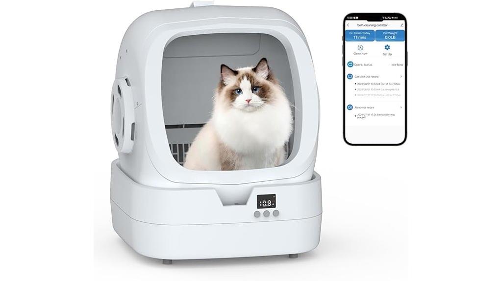 smart app controlled litter box