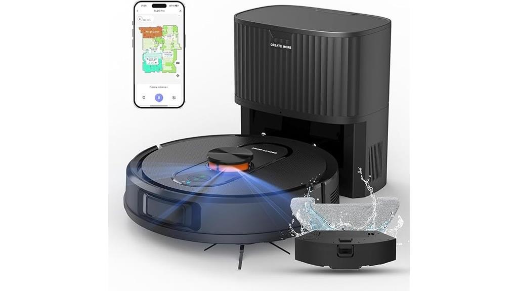 smart self emptying cleaning robot