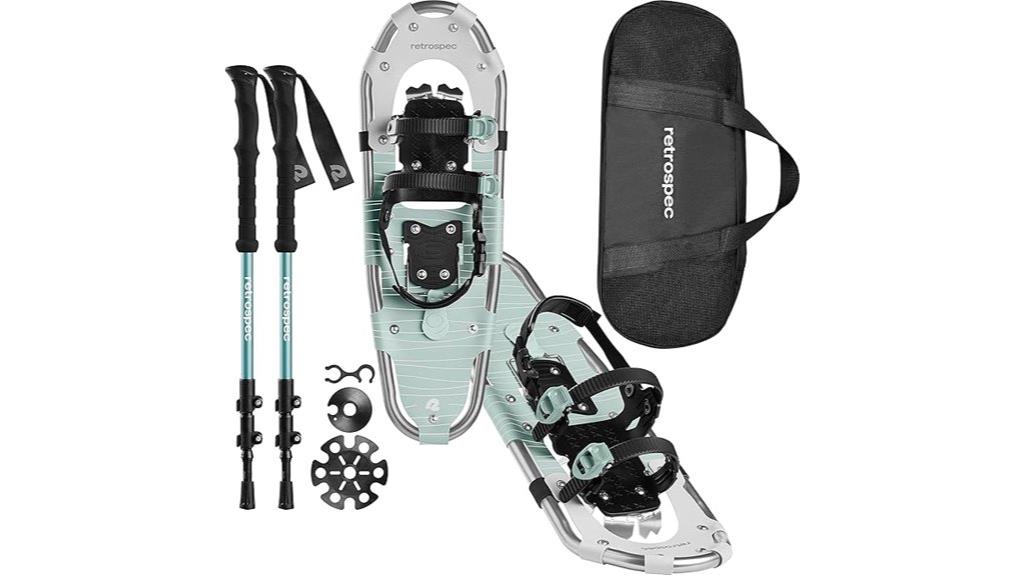 snowshoe and trekking pole bundle