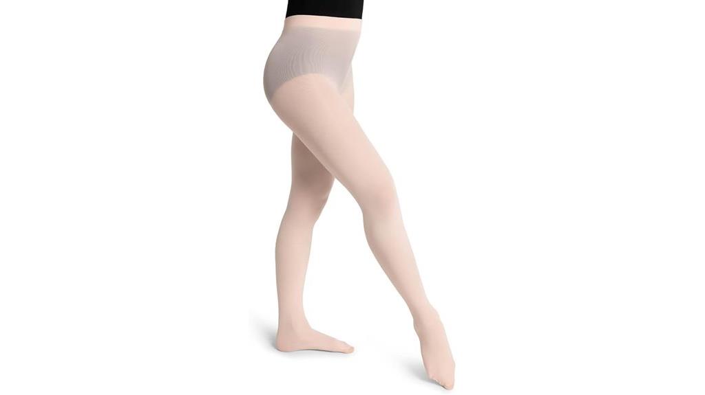 soft footed dance tights