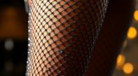 sparkling rhinestone fishnet hosiery