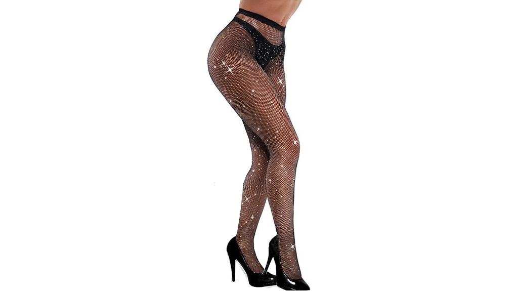sparkly fishnet stockings