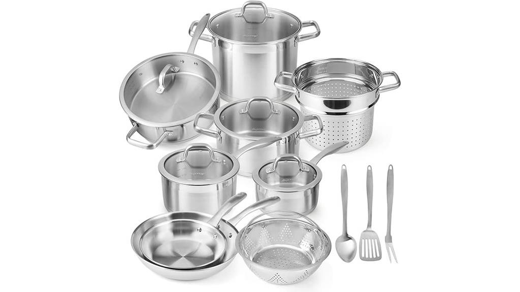 stainless steel cookware set
