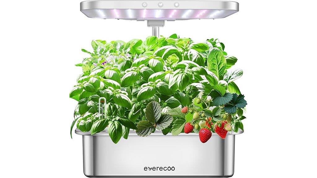 stainless steel hydroponic garden