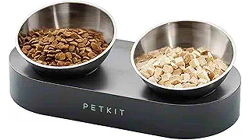 stainless steel pet food bowl