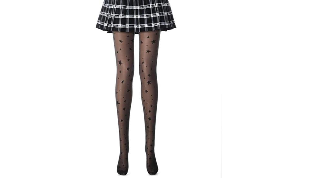 starry patterned women s tights