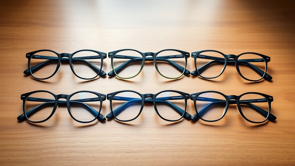 stylish blue light glasses