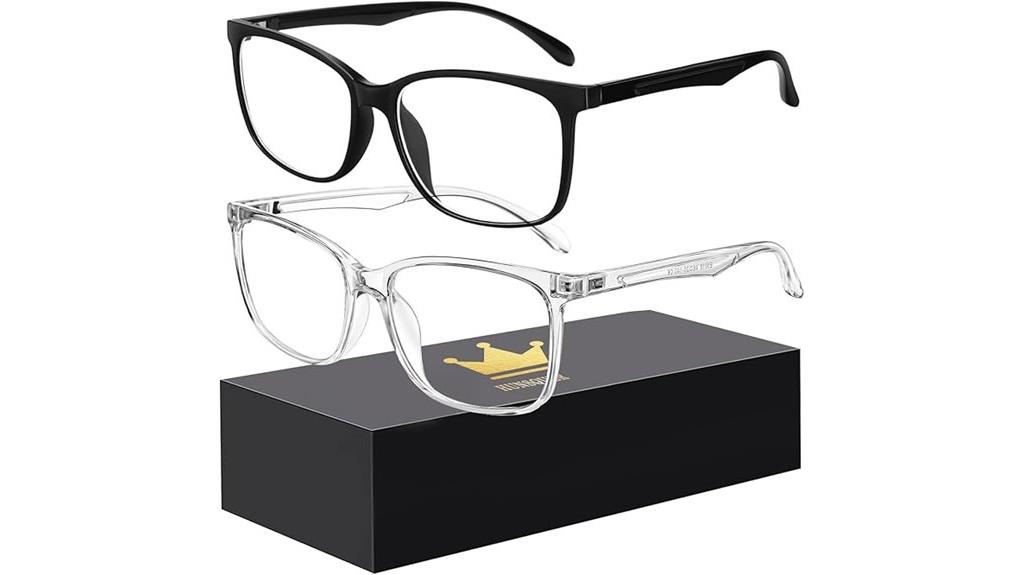 stylish blue light glasses