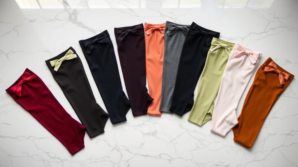 stylish comfortable bow seam tights