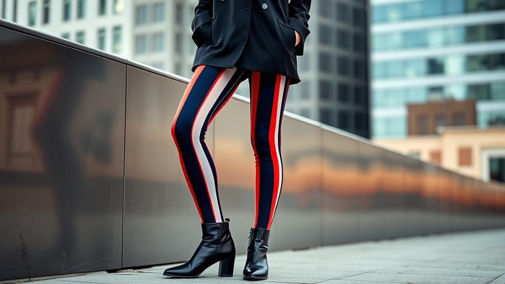 stylish comfortable striped tights