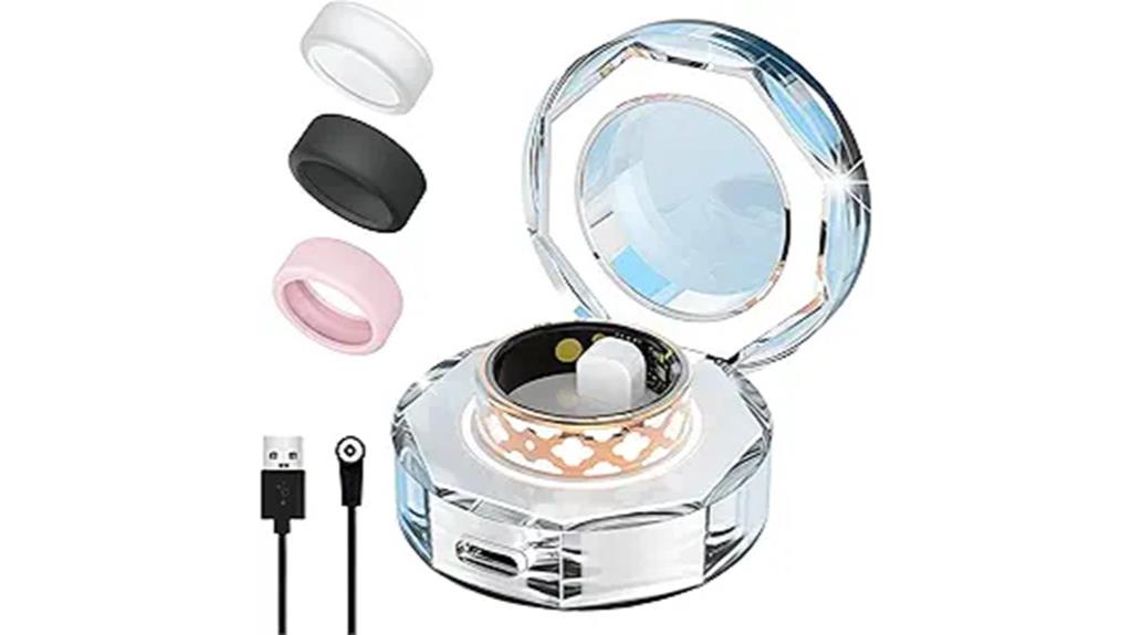 stylish enamel flower ring