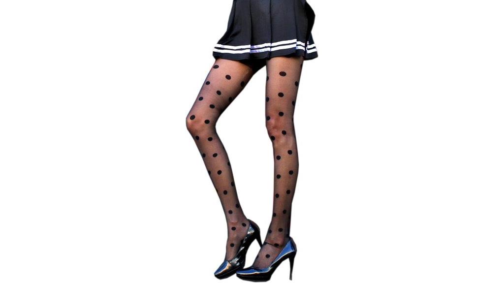 stylish millennials patterned tights