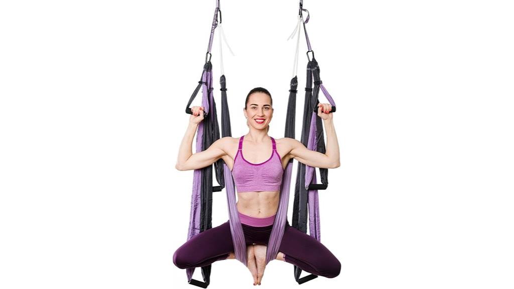 suspended yoga swing set