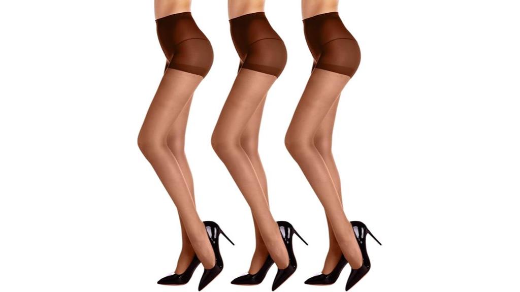 three pack sheer tights