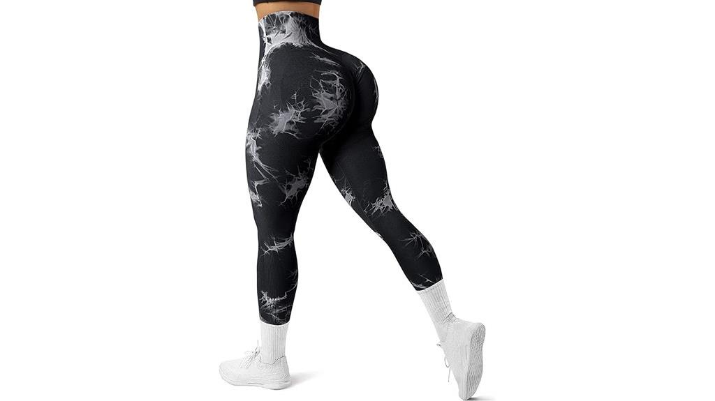 tie dye hidden scrunch leggings