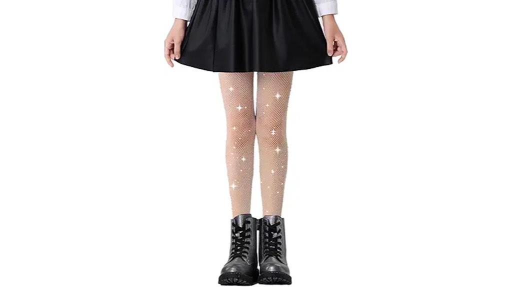 toddler girls sparkly fishnet tights