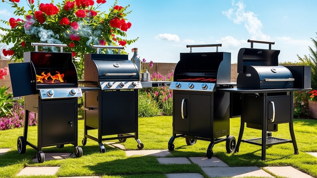 top charcoal grill smoker combos