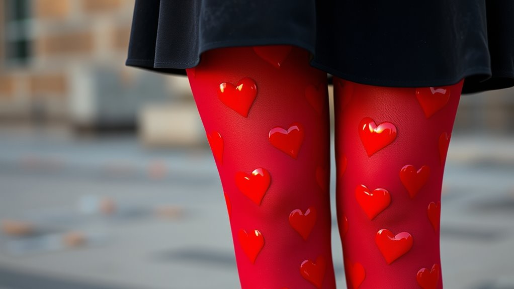 top heart tights for valentine
