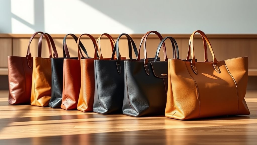 top leather work tote bags