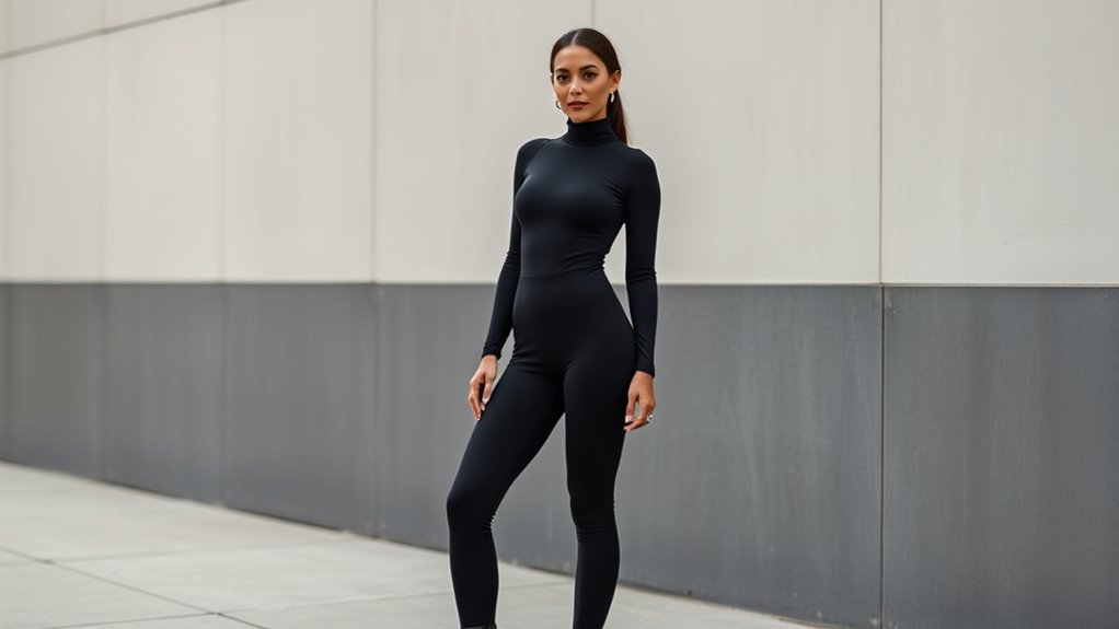 top matte black tights