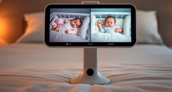 top split screen baby monitors