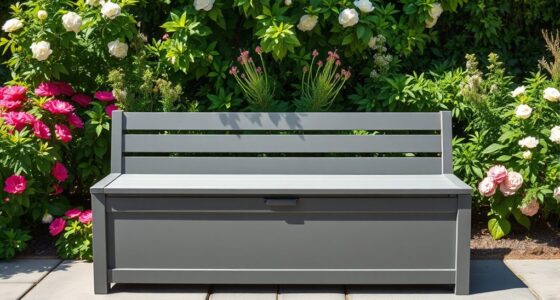 top waterproof outdoor storage benches