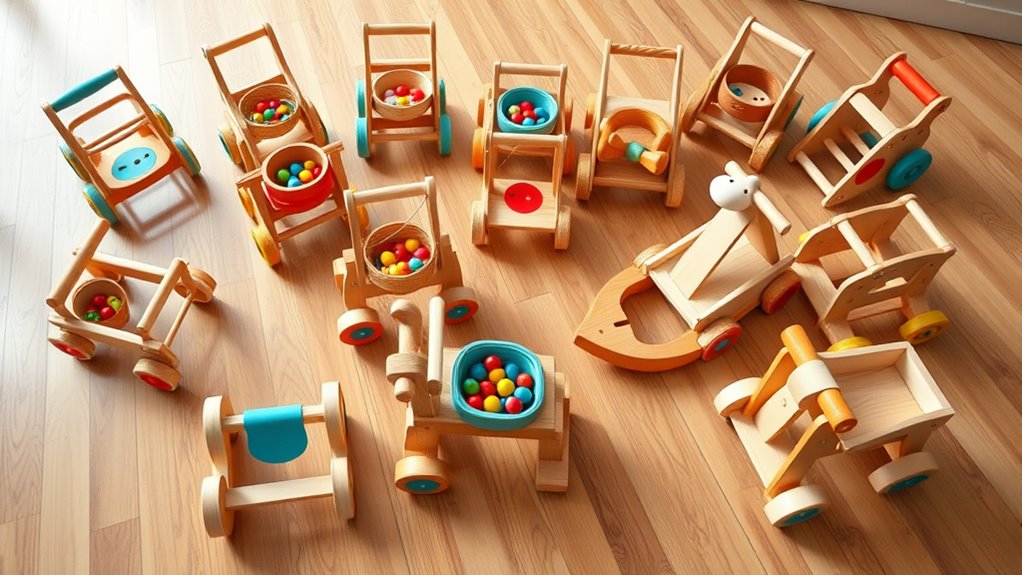 top wooden learning walkers