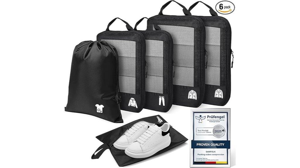 travel clothing organization set