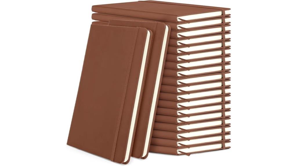 twenty hardcover a5 notebooks