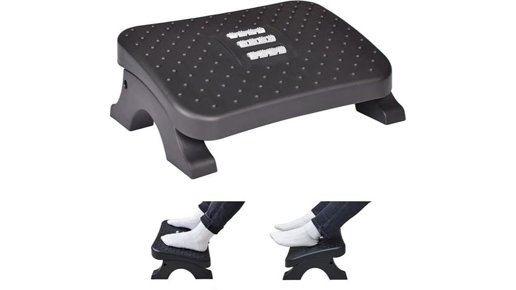 under desk footrest with massage