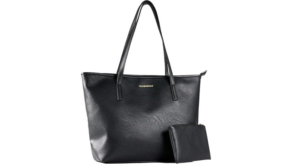 vegan leather tote