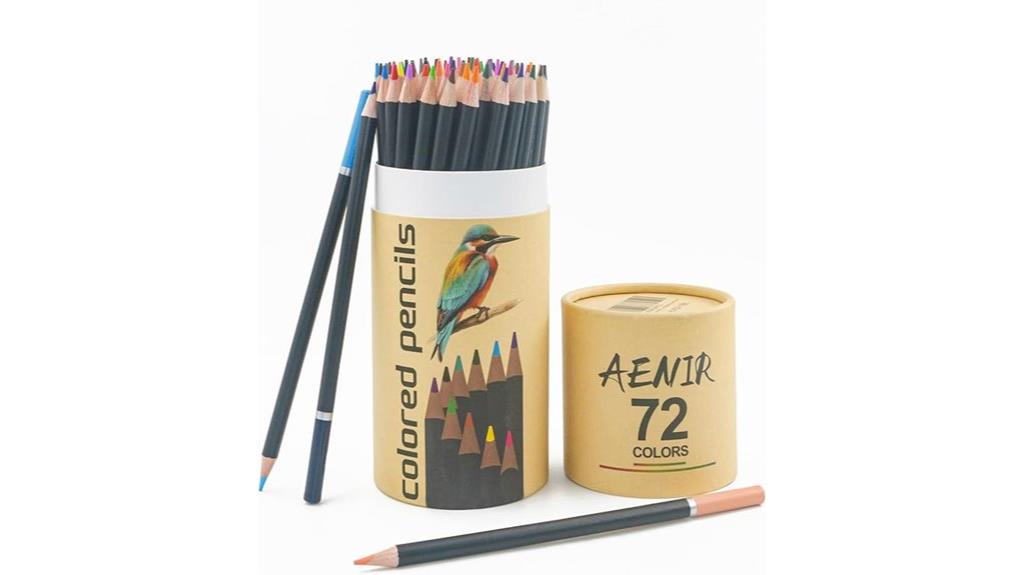 vibrant 72 color pencils