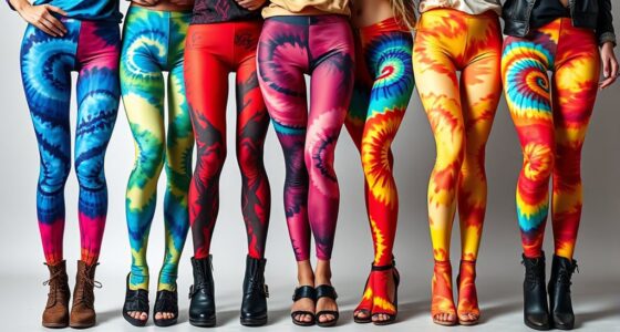 vibrant tie dye tights