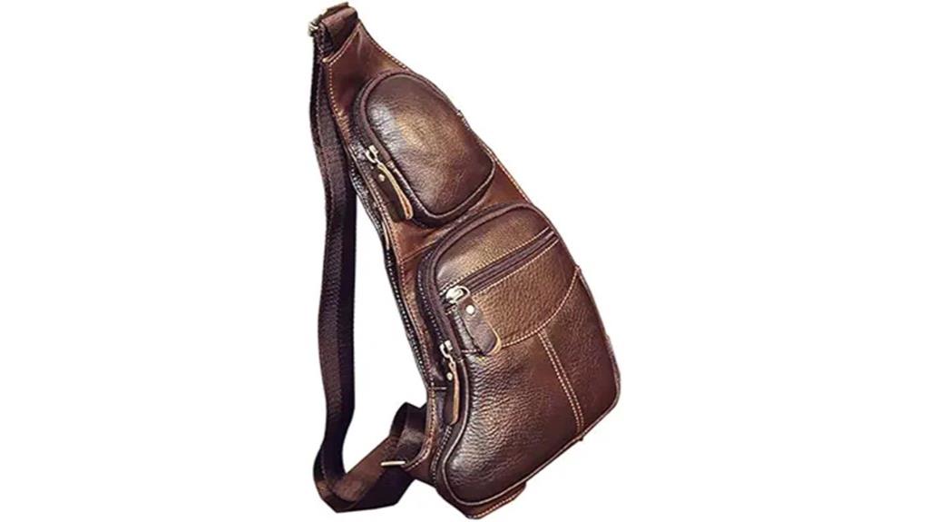 vintage leather sling bag