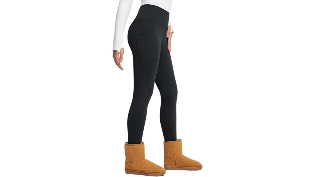 warm fleece lined leggings