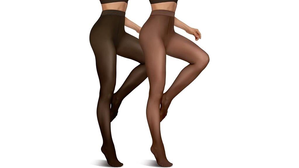 warm fleece lined tights