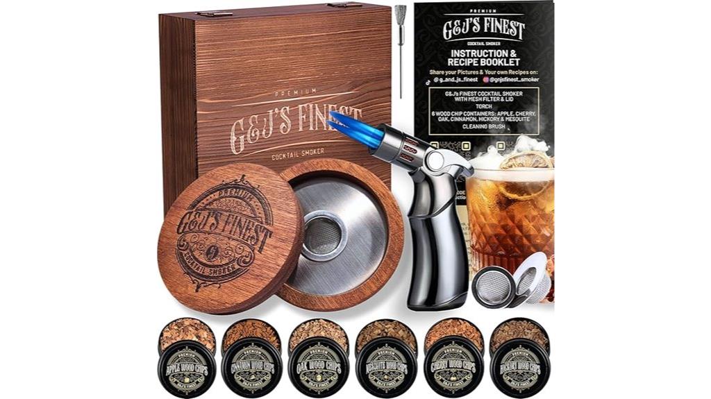 whiskey smoking cocktail kit