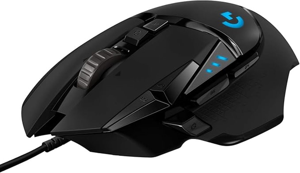 wired high performance gaming mouse