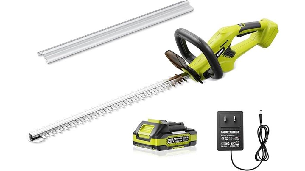 wireless 22 inch hedge trimmer