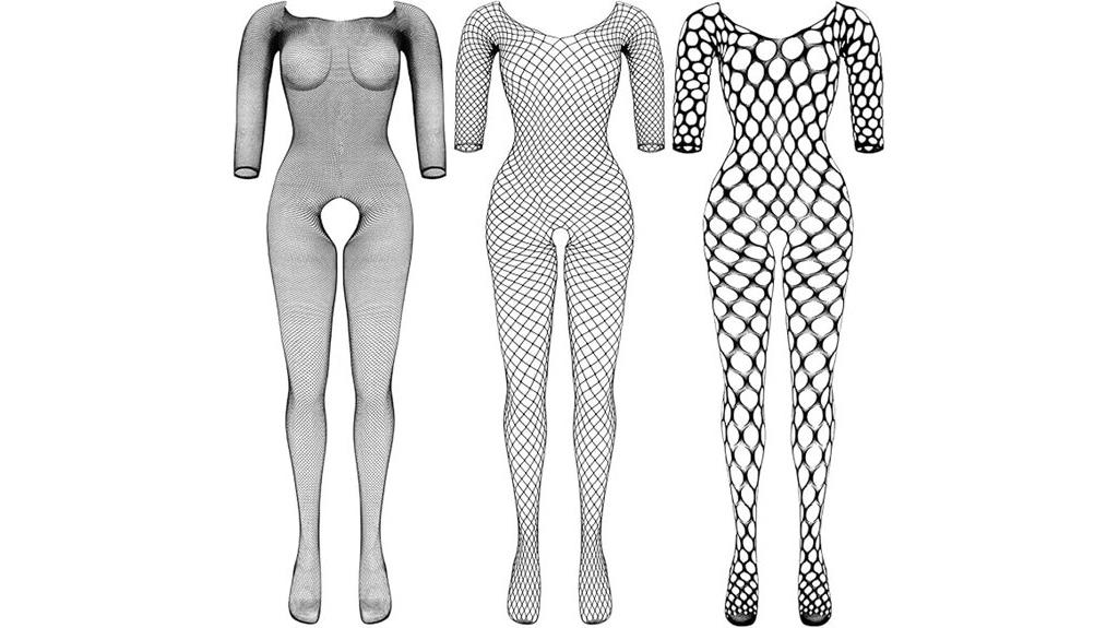 women s fishnet bodysuits pack