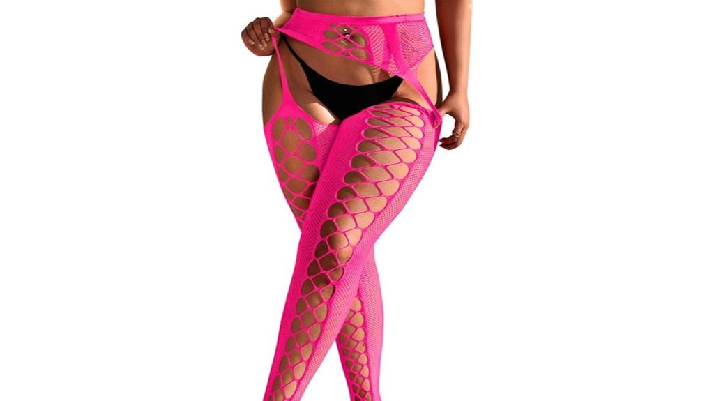 women s fishnet garter hosiery