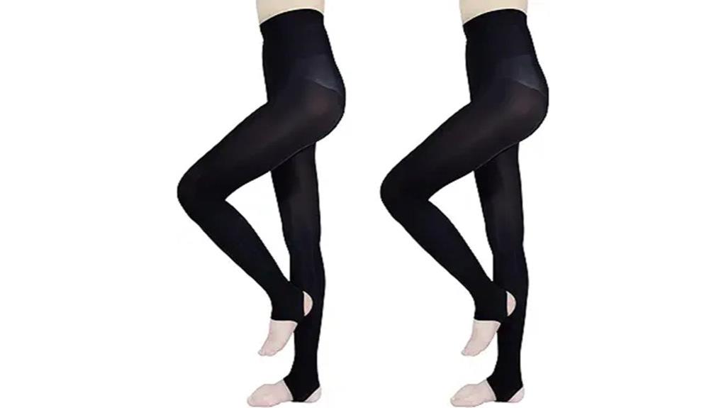 women s high waisted stirrup tights