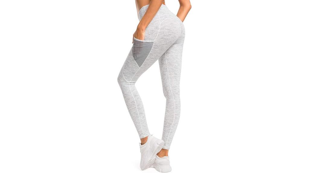 women s mesh panel yoga pants
