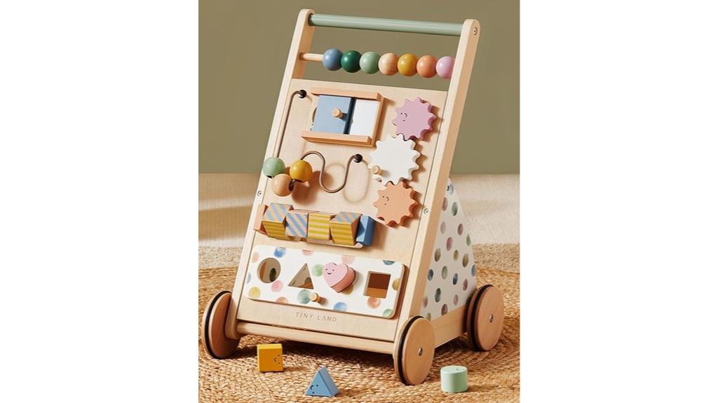wooden baby walker toy