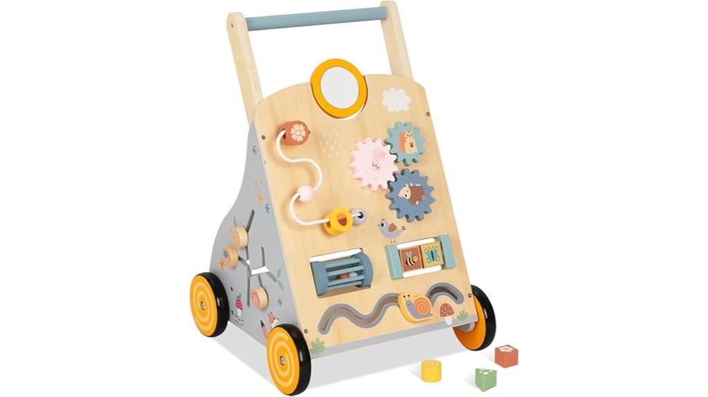 wooden toddler push toy