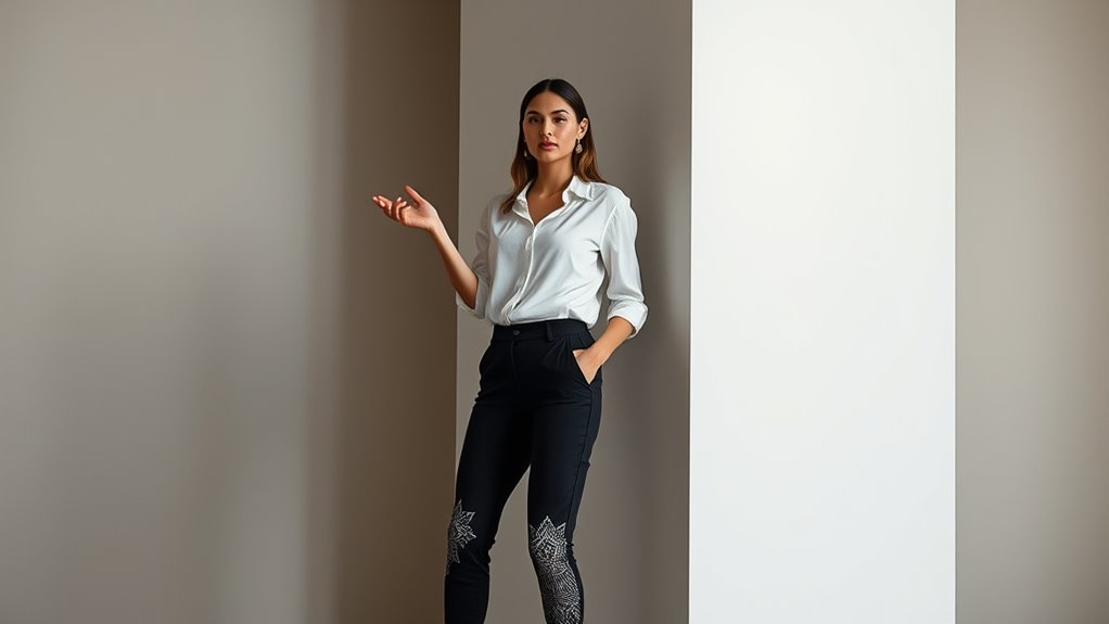 balance statement tights outfits