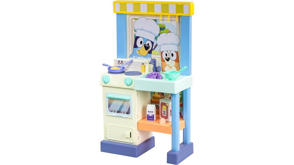 bluey themed kids kitchen set