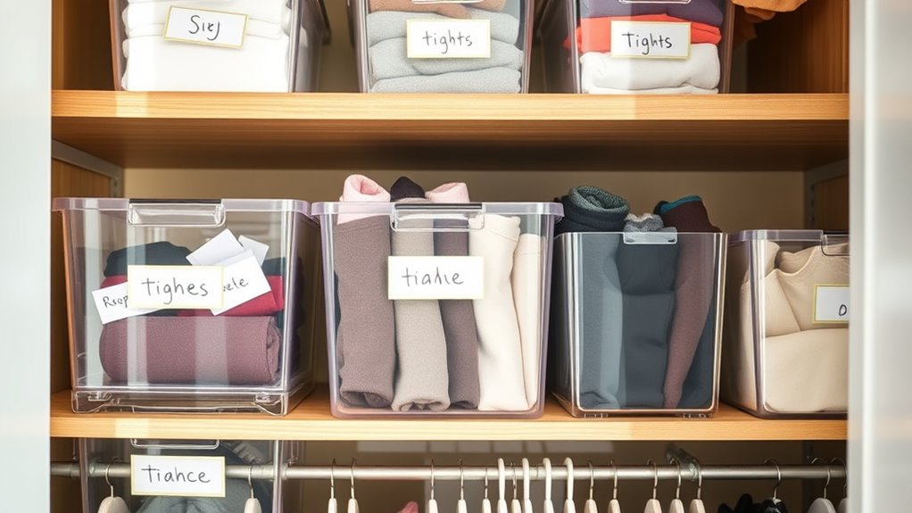 clear durable organized labels